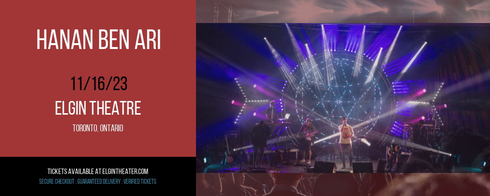 Hanan Ben Ari [CANCELLED] at Elgin Theatre