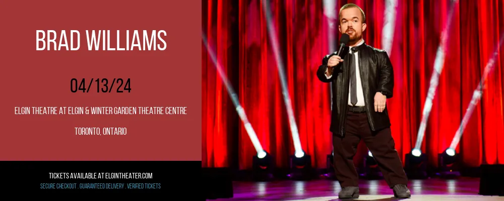 Brad Williams at Elgin Theatre At Elgin & Winter Garden Theatre Centre